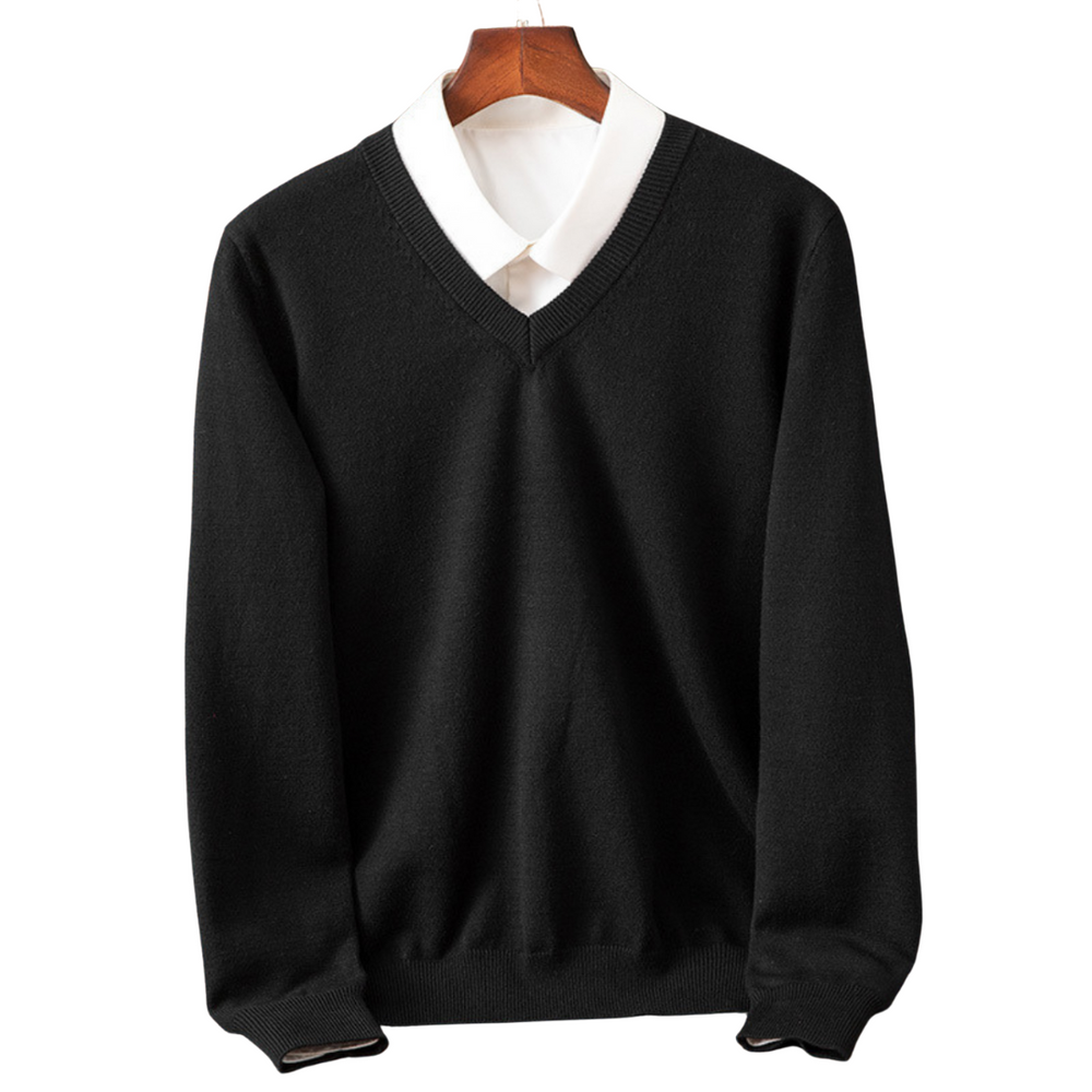Yanis | Pull V-Neck en Pur pour Hommes