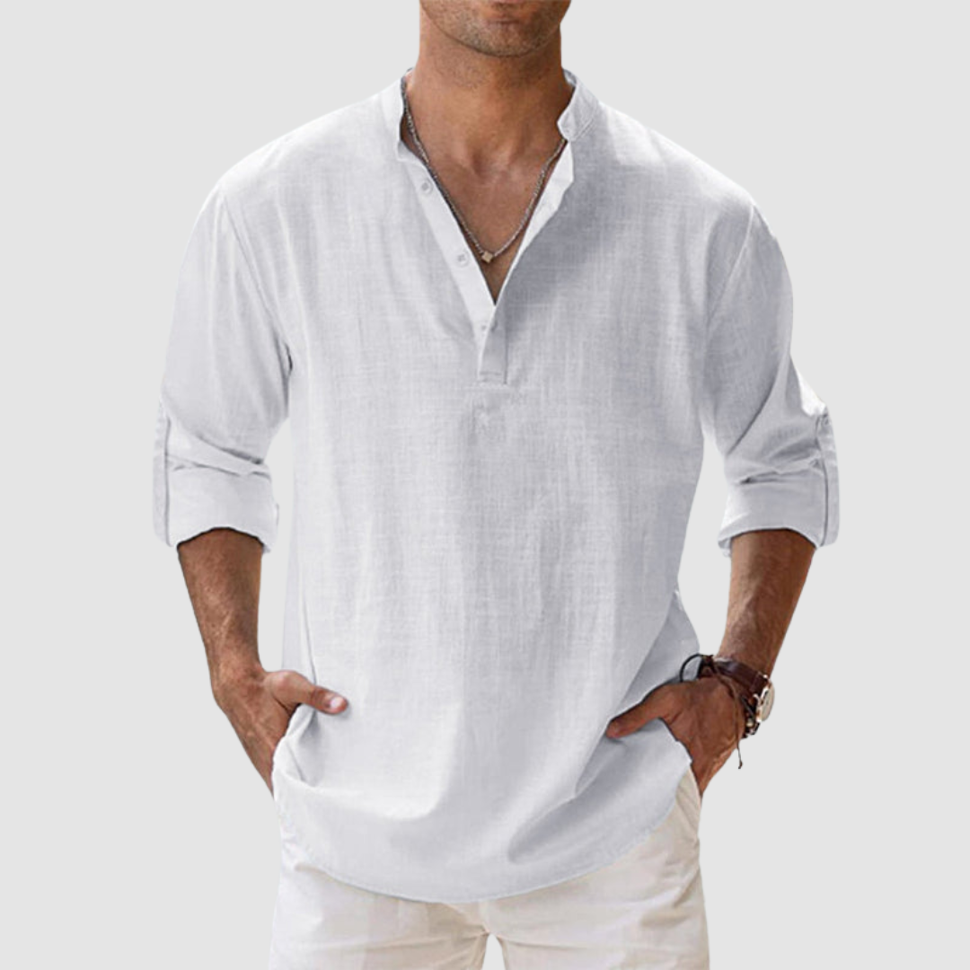 Chemise Lewis en Lin Aéré