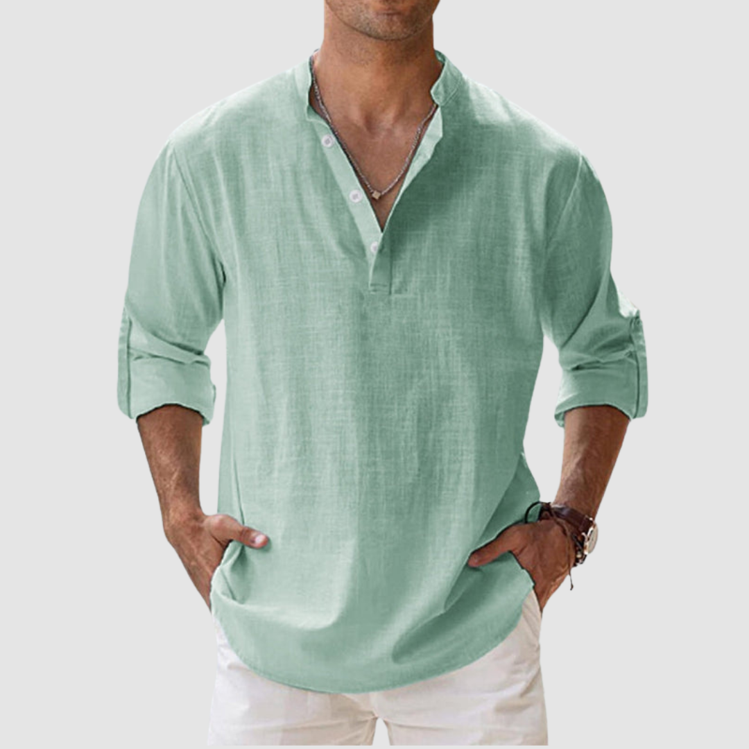 Chemise Lewis en Lin Aéré