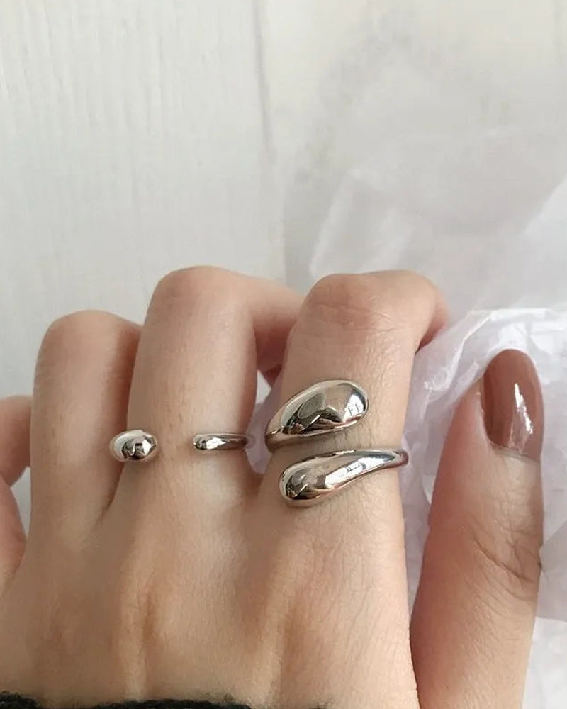 Bague Goutte D'Eau Irrégulière 2