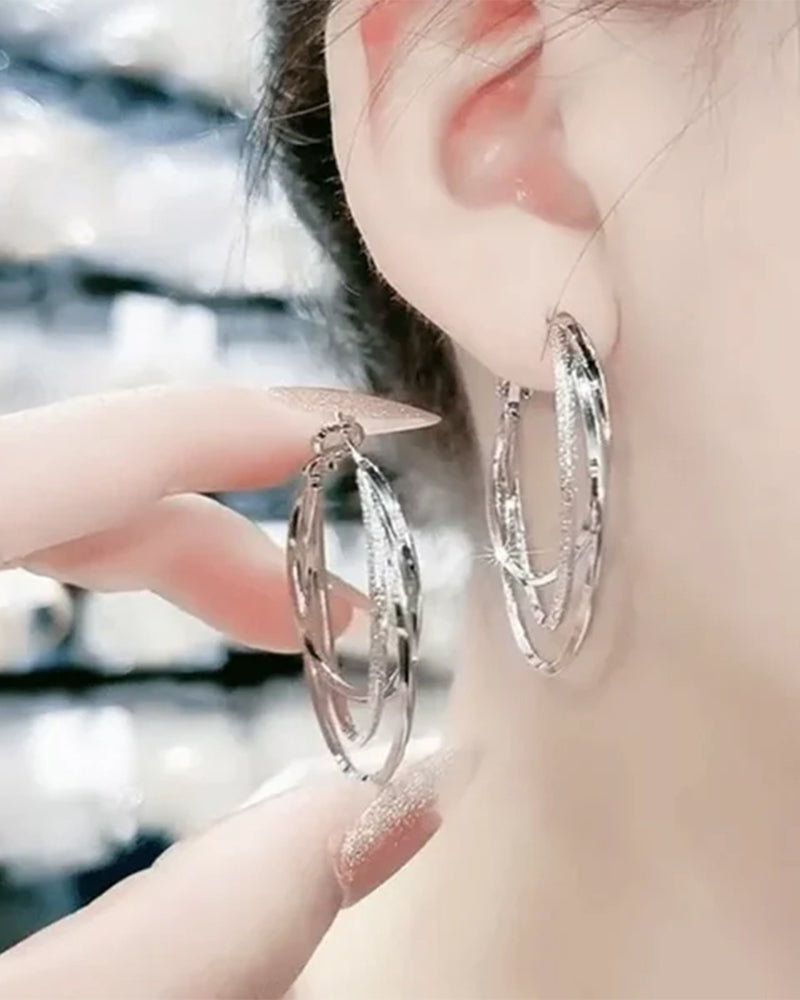 Boucles d'oreilles à plusieurs couches 0