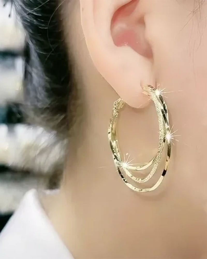 Boucles d'oreilles à plusieurs couches 2