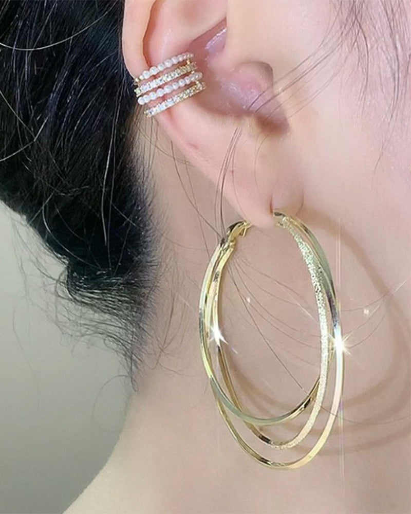Boucles d'oreilles à plusieurs couches 5