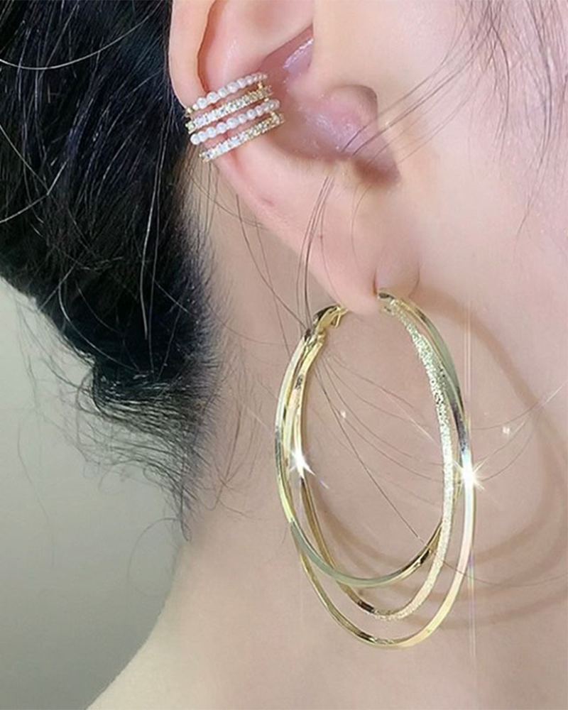 Boucles d'oreilles à plusieurs couches 5