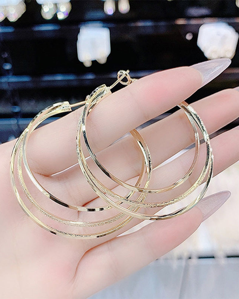 Boucles d'oreilles à plusieurs couches 6
