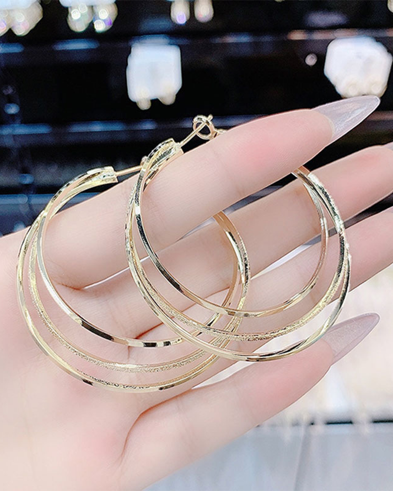 Boucles d'oreilles à plusieurs couches 6