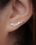 Boucles d'oreilles simples et brillantes à motifs géométriques 0