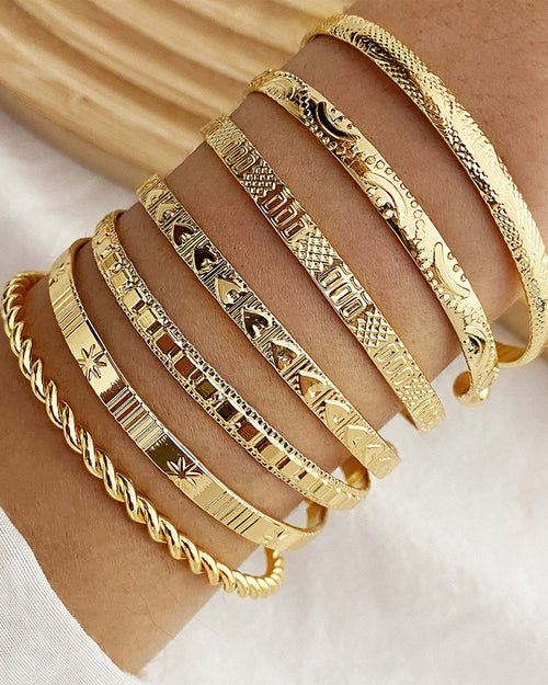 Bracelet étoile à six branches lot de 7 pièces 0