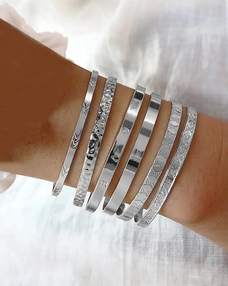 Bracelet étoile à six branches lot de 7 pièces 6