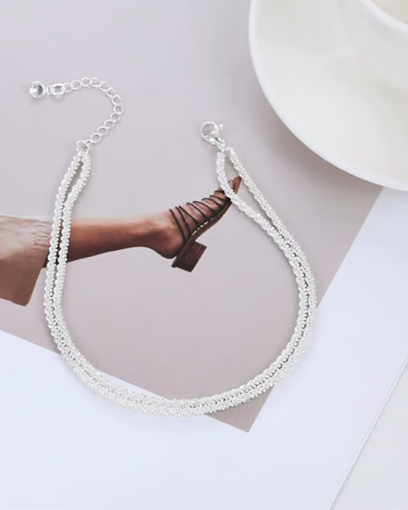 🏖️ Bracelets De Cheville Femme Kc Or & Argent Sterling 7