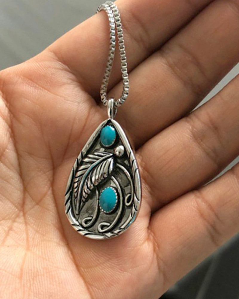 Collier pendentif vintage bohémien 1
