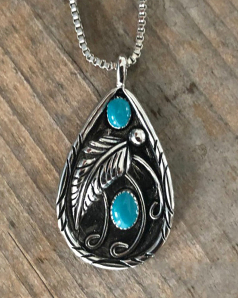 Collier pendentif vintage bohémien 2