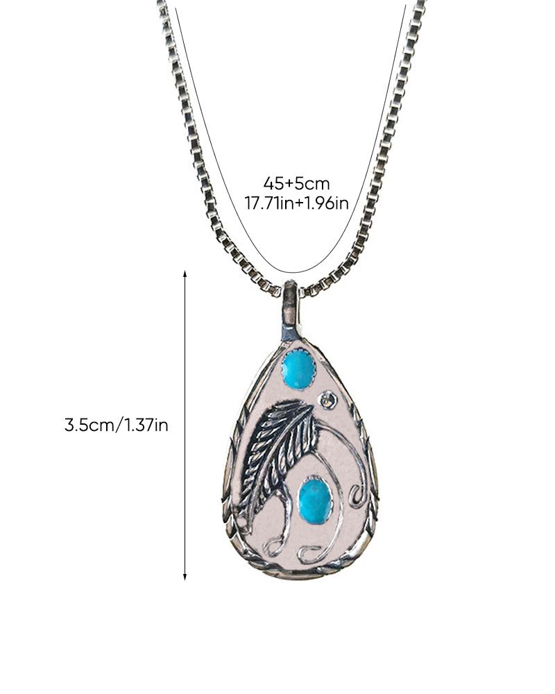 Collier pendentif vintage bohémien 4
