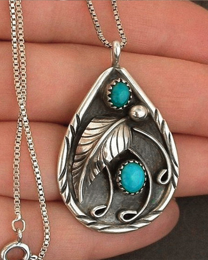 Collier pendentif vintage bohémien 5