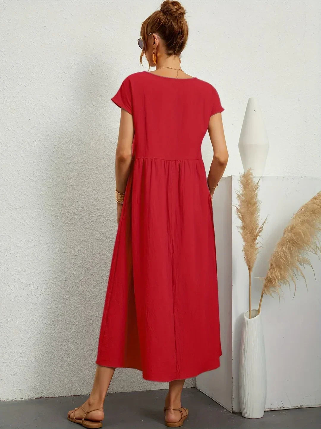 Gabriel — Robe midi fluide élégance intemporelle