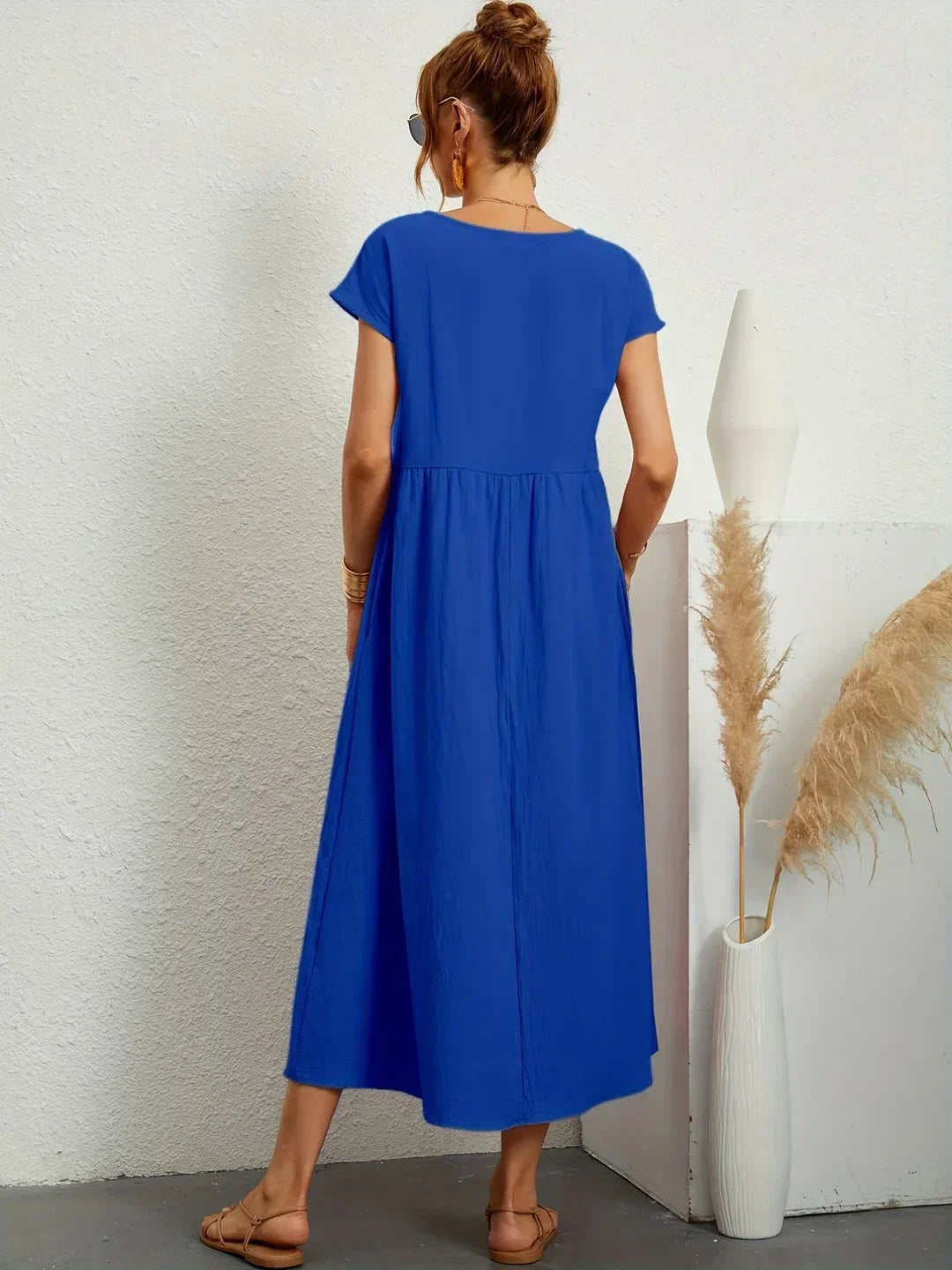 Gabriel — Robe midi fluide élégance intemporelle