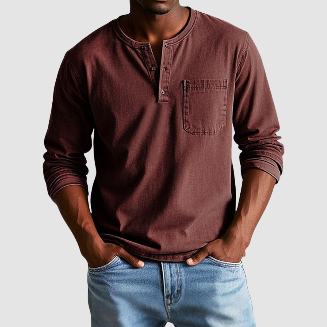 Vintage Harrison Henley Shirt