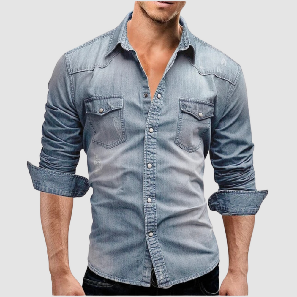 Chemise Denim Contemporaine Lex
