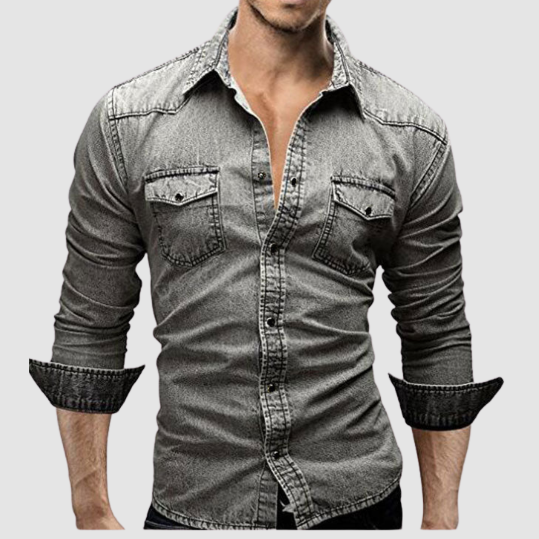 Chemise Denim Contemporaine Lex