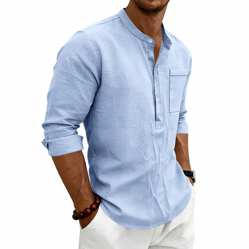 Étienne™ | Chemise d’Été Décontractée avec Poche Poitrine