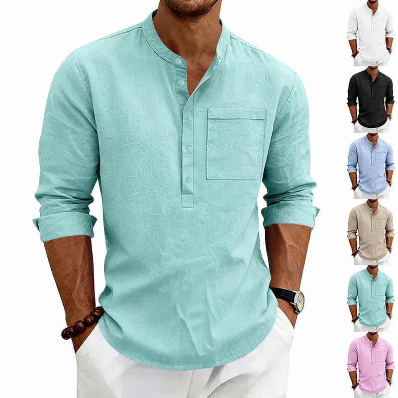 Étienne™ | Chemise d’Été Décontractée avec Poche Poitrine
