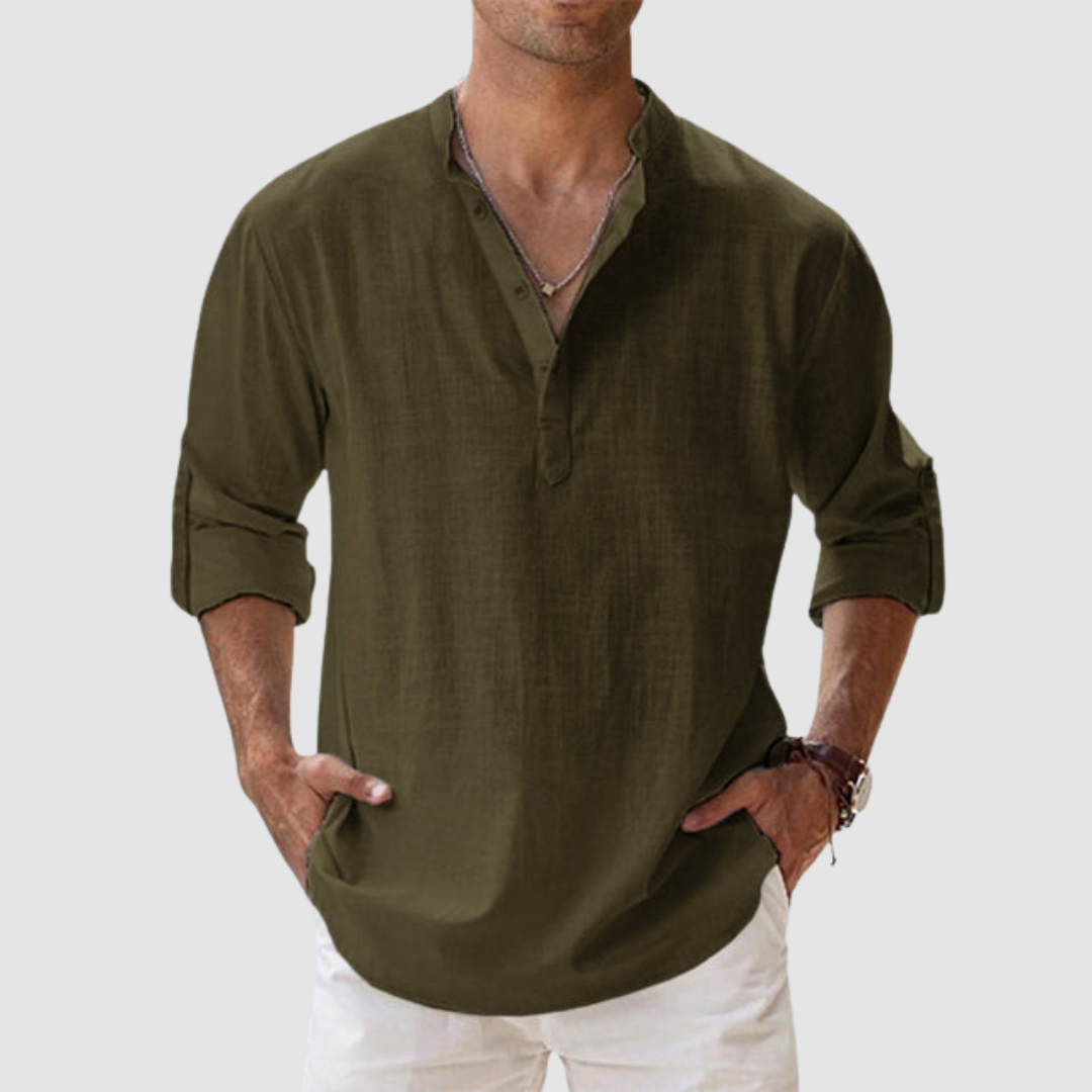 Chemise Lewis en Lin Aéré